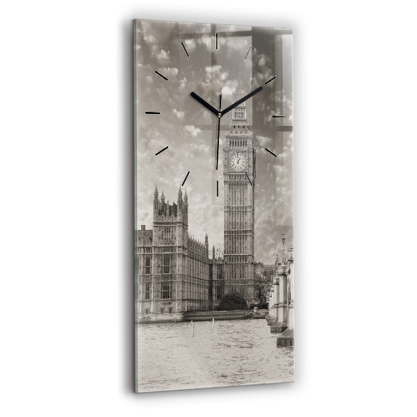 Modern vertical wall clock London England Big Ben