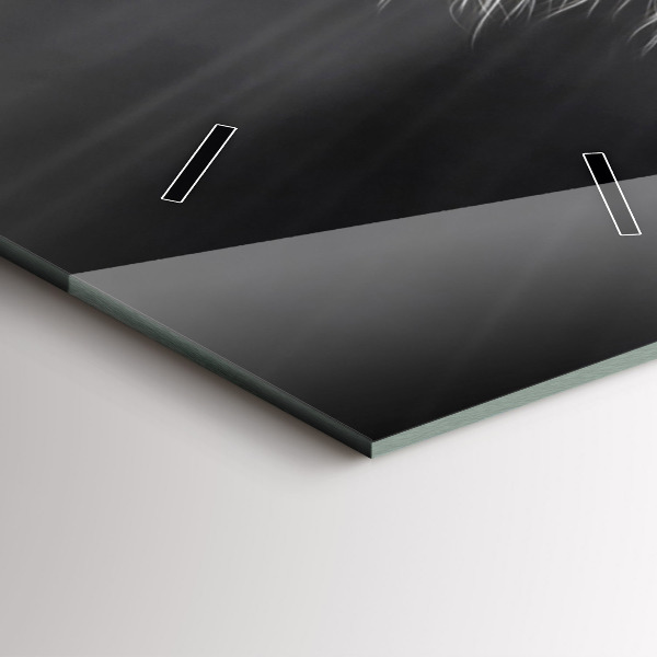 Modern vertical wall clock Galloping horse