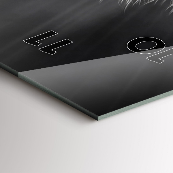 Modern vertical wall clock Galloping horse