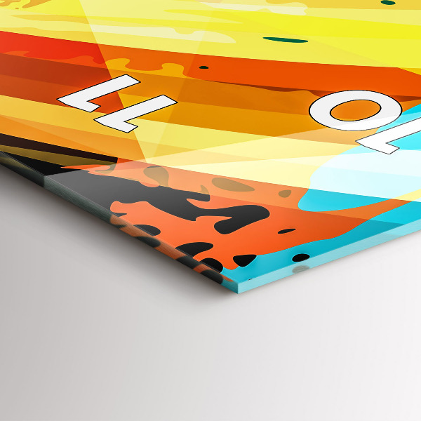 Modern vertical wall clock Abstract background