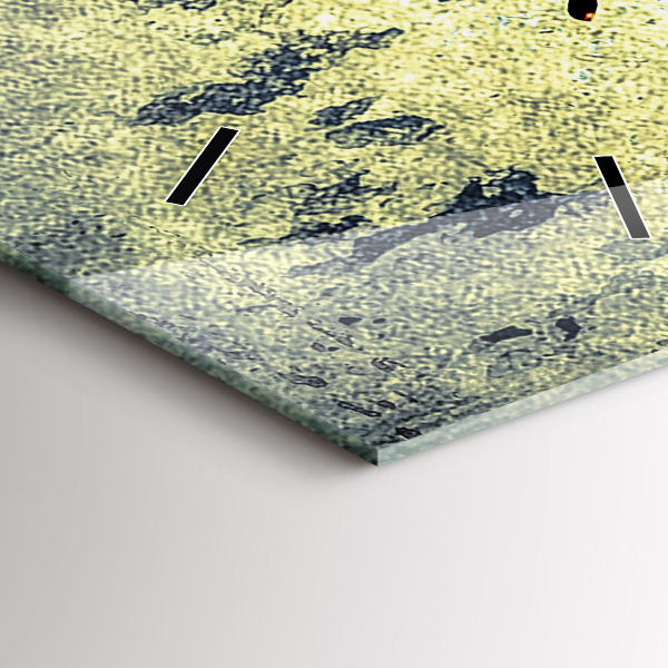 Modern vertical wall clock Butterfly vintage style