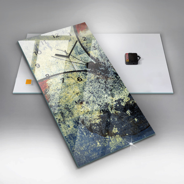 Modern vertical wall clock Butterfly vintage style