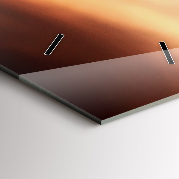 Modern vertical wall clock A shell on the beach