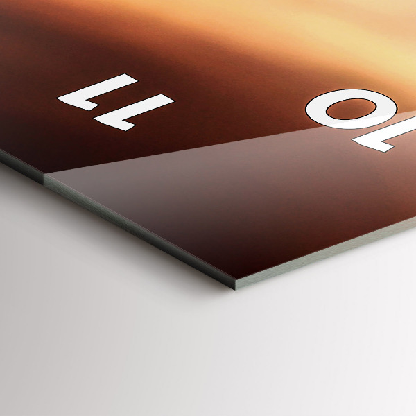 Modern vertical wall clock A shell on the beach