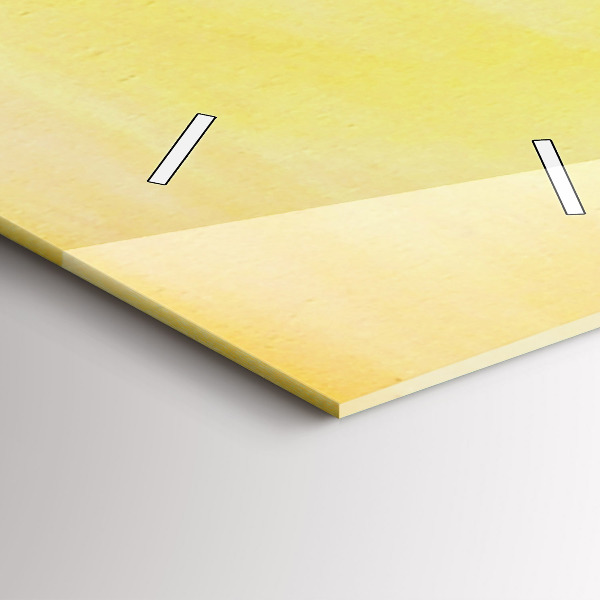 Modern vertical wall clock Cranes at sunset