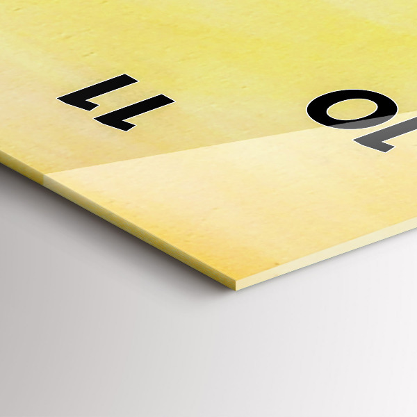 Modern vertical wall clock Cranes at sunset