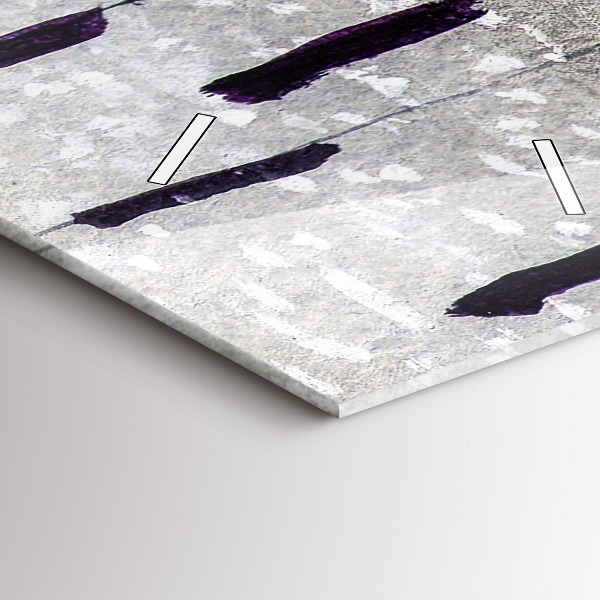 Modern vertical wall clock Cranes in the reeds