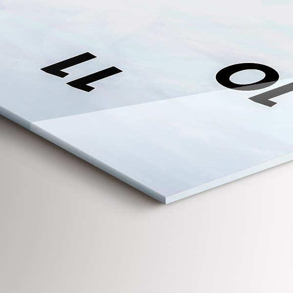 Modern vertical wall clock Colorful people
