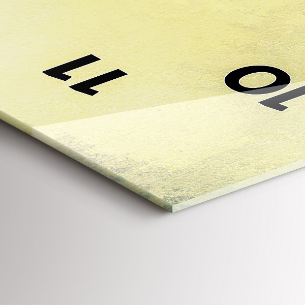 Modern vertical wall clock Fishing village