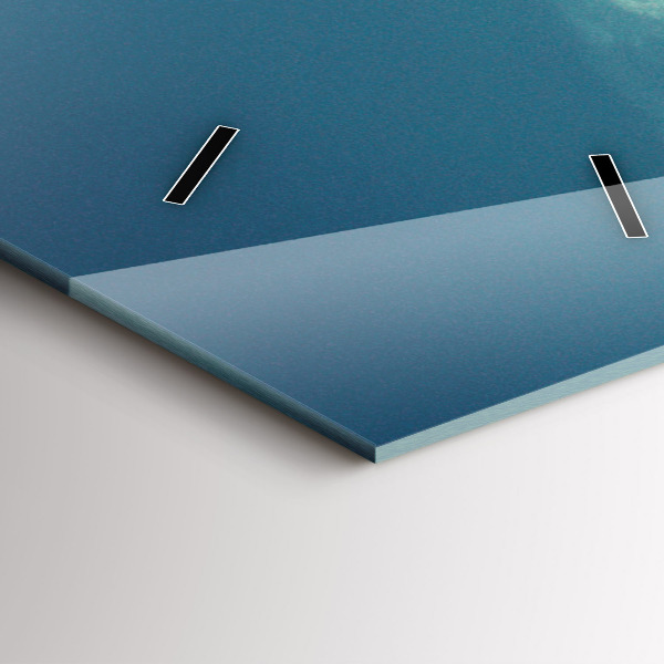 Modern vertical wall clock Car with surfboard