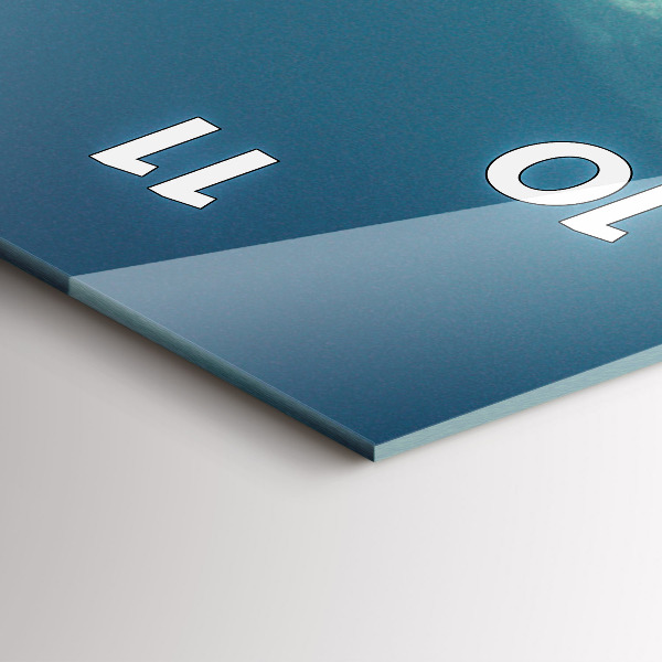 Modern vertical wall clock Car with surfboard