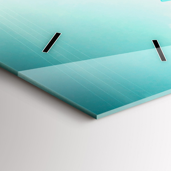 Modern vertical wall clock Car with surfboard