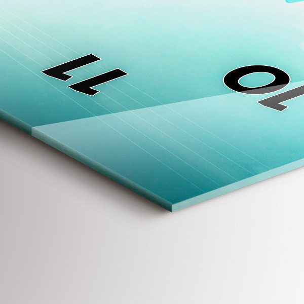 Modern vertical wall clock Car with surfboard