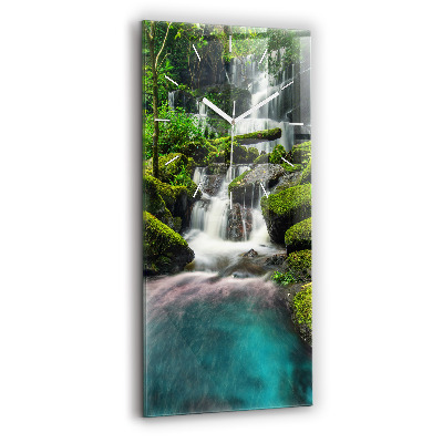 Modern vertical wall clock Waterfall Thailand
