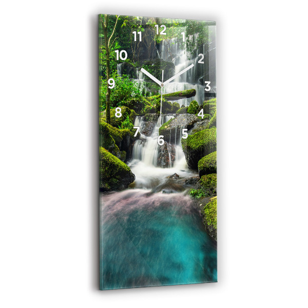 Modern vertical wall clock Waterfall Thailand