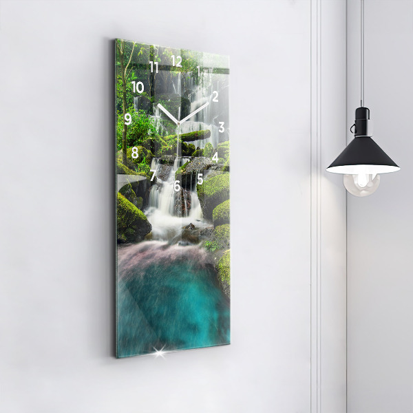 Modern vertical wall clock Waterfall Thailand