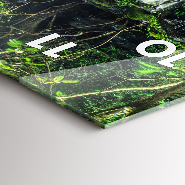 Modern vertical wall clock Waterfall Thailand