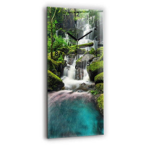 Modern vertical wall clock Waterfall Thailand