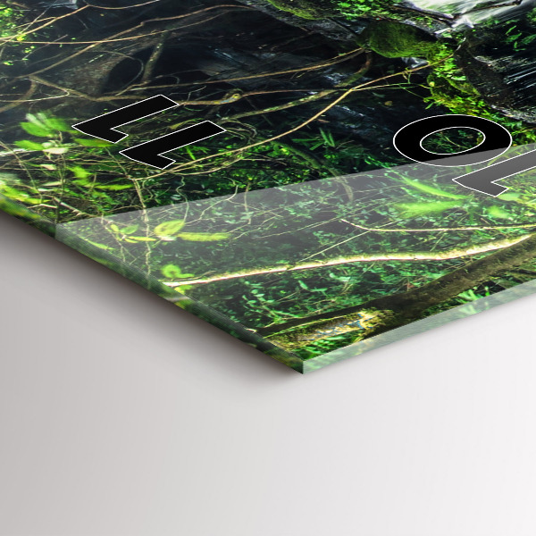 Modern vertical wall clock Waterfall Thailand