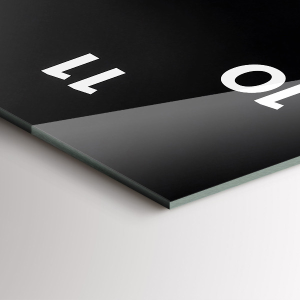 Modern vertical wall clock Orchid flower on the water