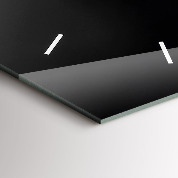 Modern vertical wall clock Orchid flower on the water