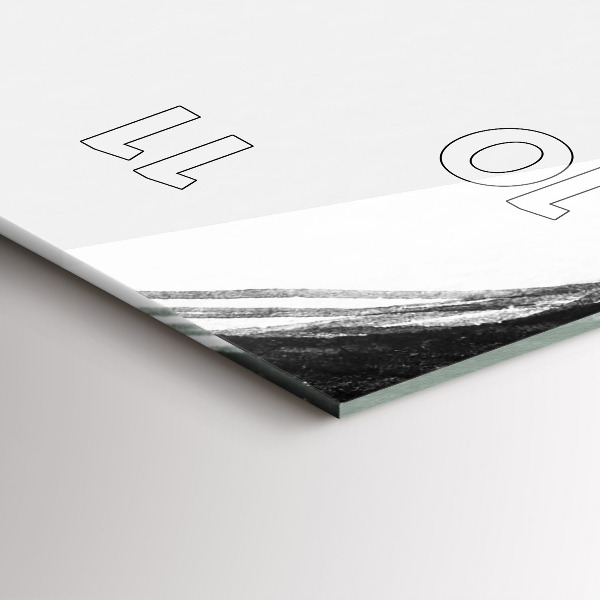 Modern vertical wall clock Portrait of a woman