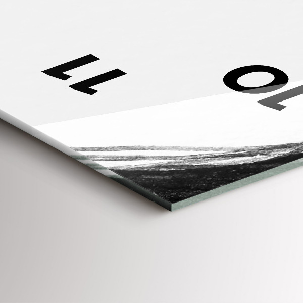 Modern vertical wall clock Portrait of a woman