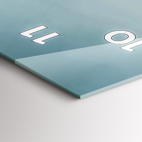 Modern vertical wall clock Surreal Flamingo