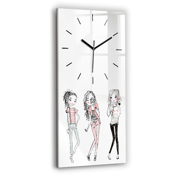 Modern vertical wall clock Women's fashion