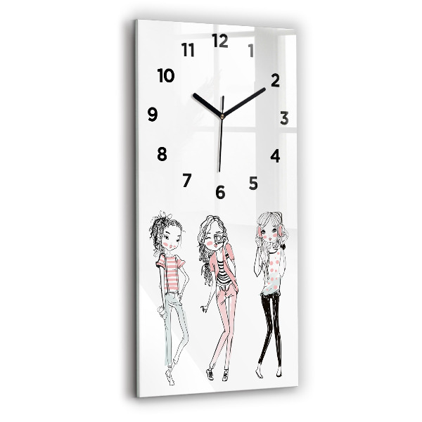 Modern vertical wall clock Women's fashion