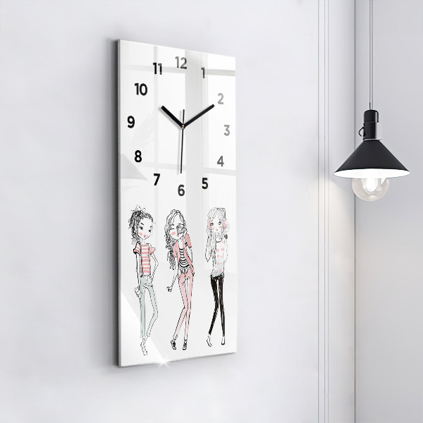 Modern vertical wall clock Women's fashion