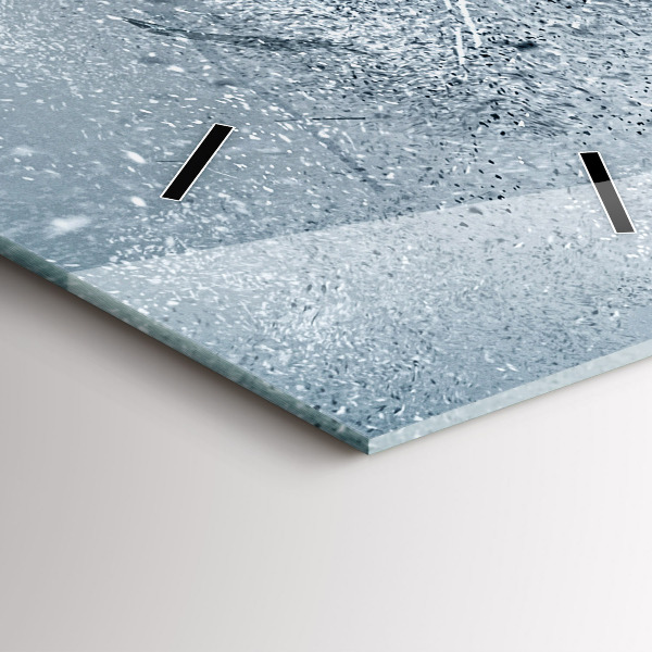 Modern vertical wall clock Running man