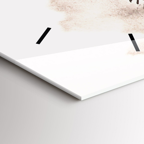 Modern vertical wall clock Galloping horses