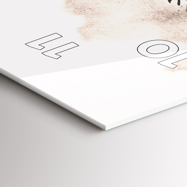 Modern vertical wall clock Galloping horses