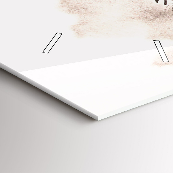 Modern vertical wall clock Galloping horses