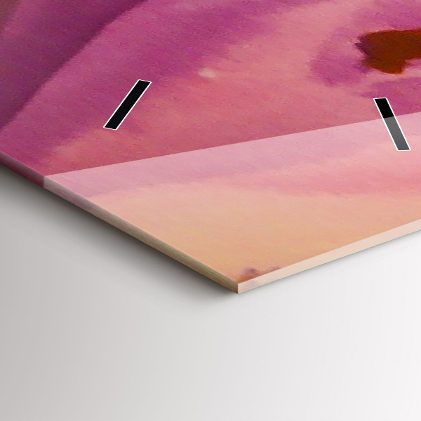 Modern vertical wall clock Painting Women