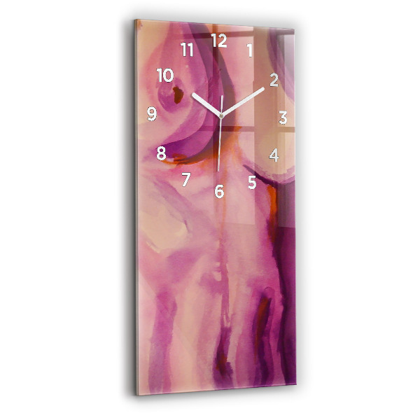 Modern vertical wall clock Painting Women