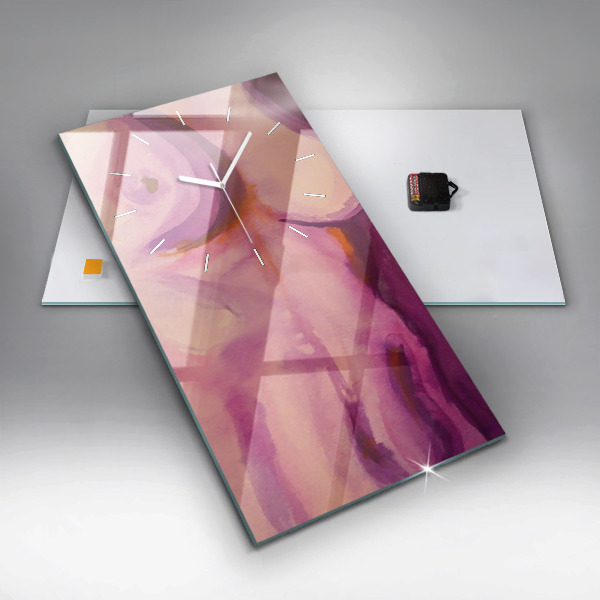 Modern vertical wall clock Painting Women