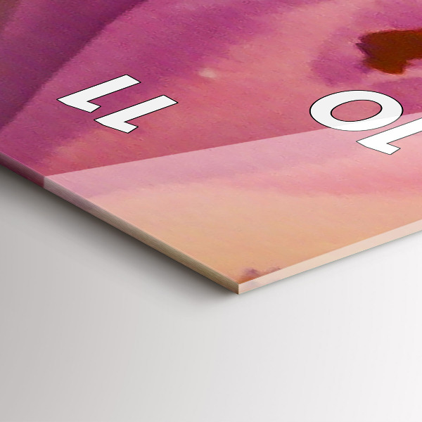 Modern vertical wall clock Painting Women