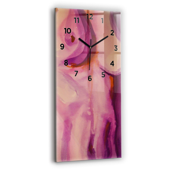 Modern vertical wall clock Painting Women