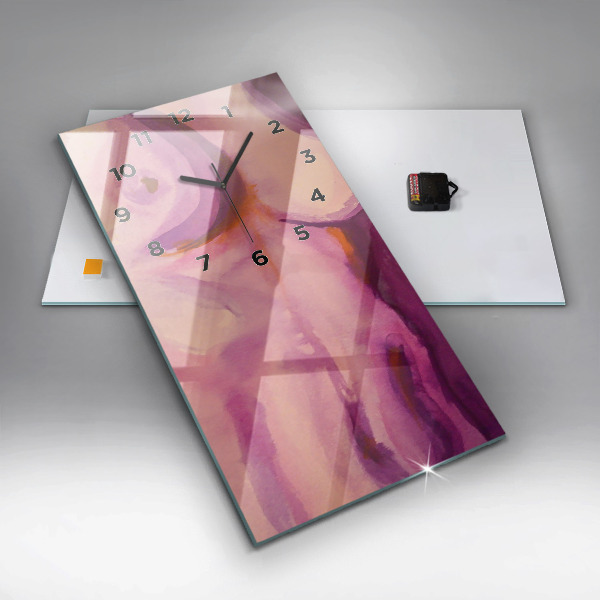 Modern vertical wall clock Painting Women