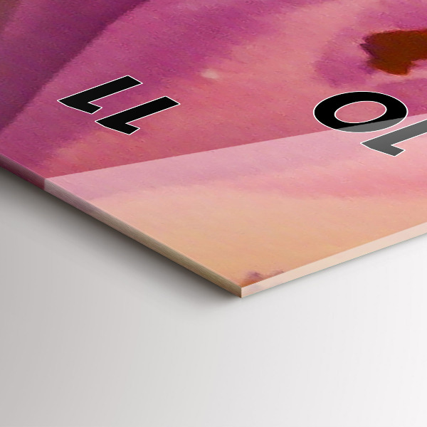 Modern vertical wall clock Painting Women