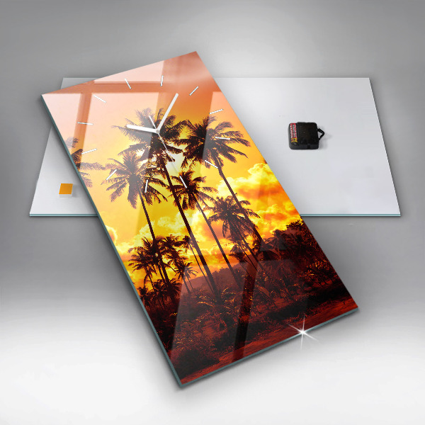 Modern vertical wall clock Thailand Klong Prao Beach