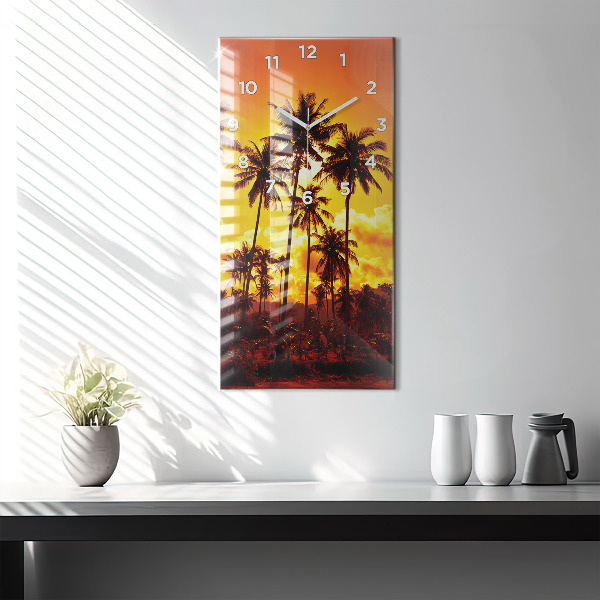 Modern vertical wall clock Thailand Klong Prao Beach