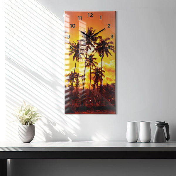 Modern vertical wall clock Thailand Klong Prao Beach