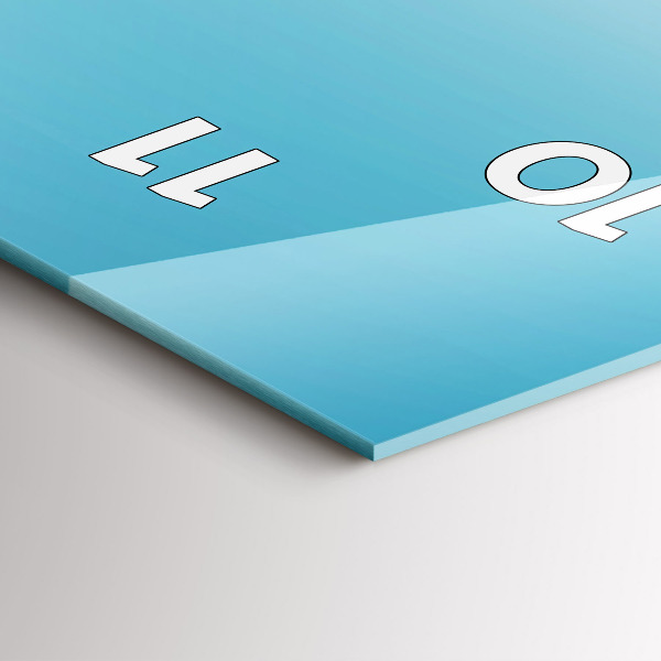 Modern vertical wall clock Flying Island