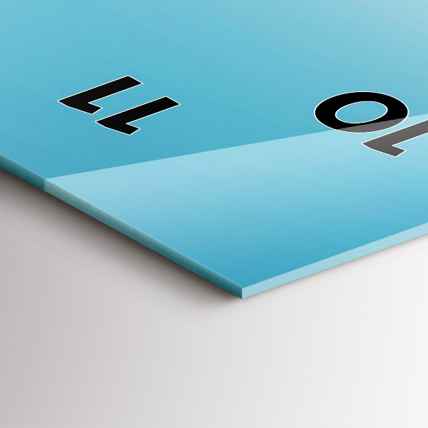 Modern vertical wall clock Flying Island