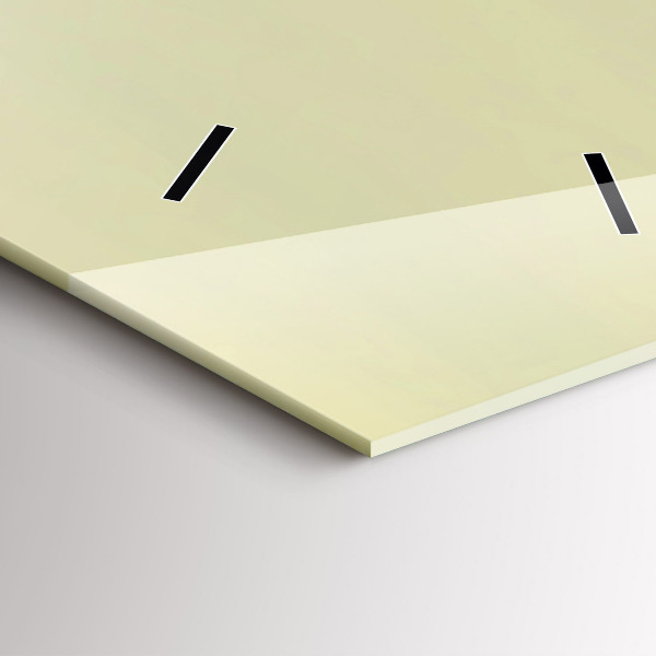 Modern vertical wall clock Misty forest eagle