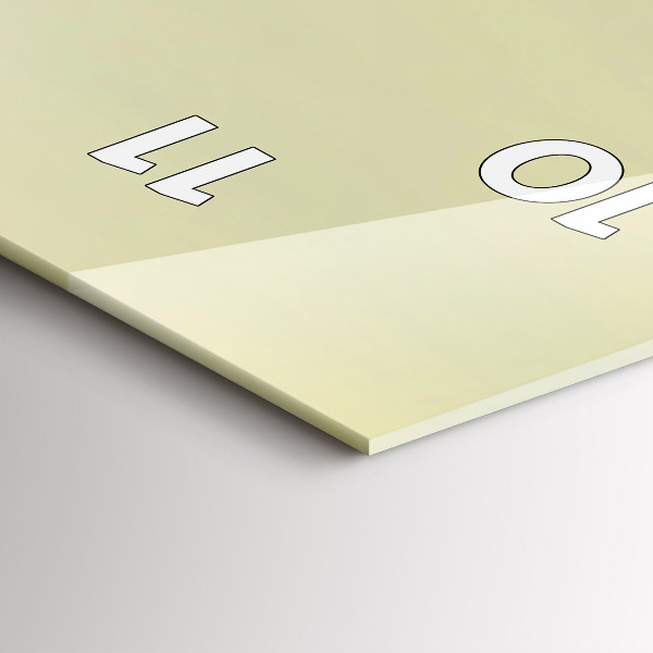 Modern vertical wall clock Misty forest eagle