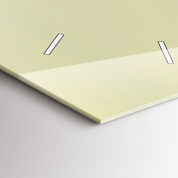 Modern vertical wall clock Misty forest eagle